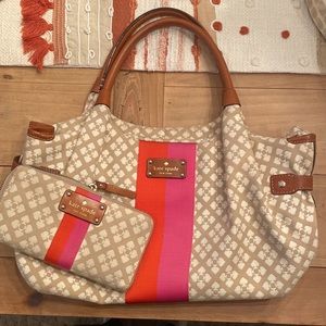 Kate Spade ♠️ Canvas bag and matching wallet